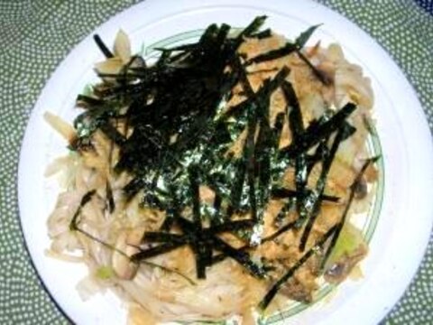 あっさり味の焼きうどん